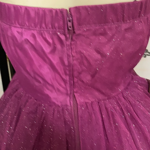 Speechless Dresses Speechless Magenta Glitter Rhinestone Dress